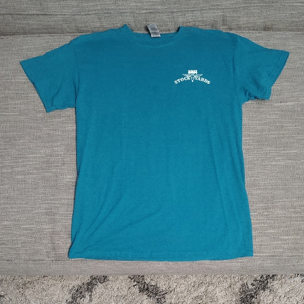 Gildan Blue Short Sleeve Tee Vibrant Cotton Comfort